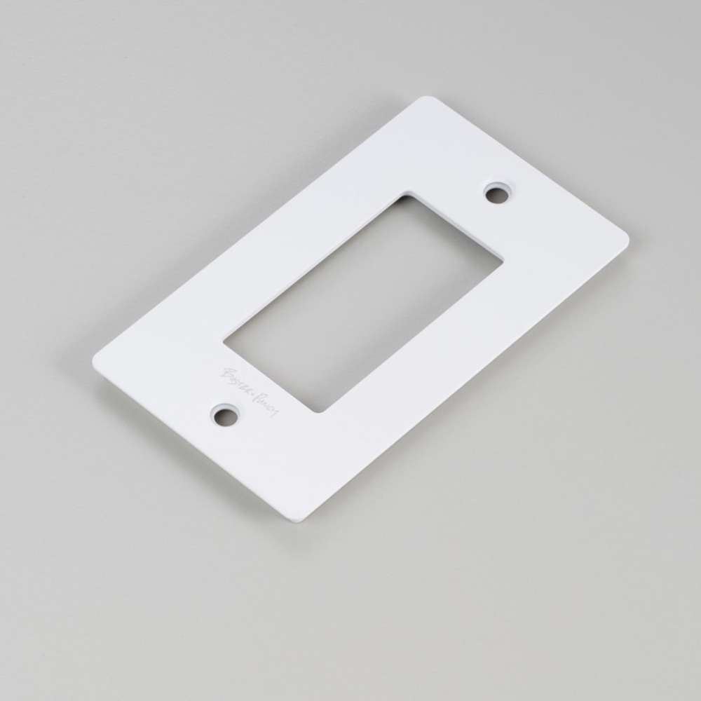 Buster + Punch Metal Wall Plate - White 1 G - new